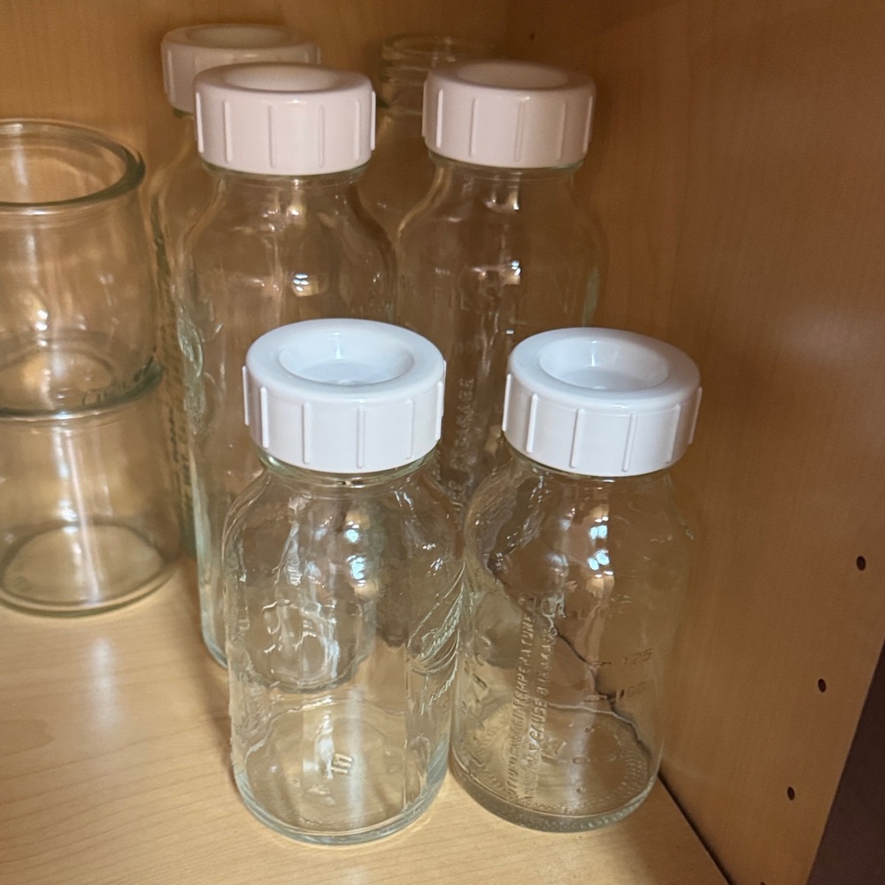 Dr Brown Glass Bottles Narrow 4oz  8oz. 8 bottles total - Picture 5 of 6